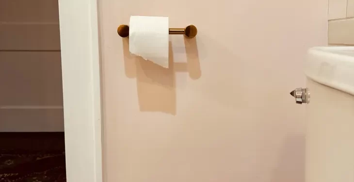 height of toilet paper holder